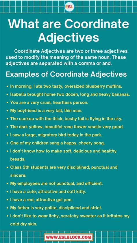What Are Coordinates Adjectives In This Article I Am Going To Explain