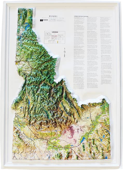 Buy Idaho Relief Map Flagline