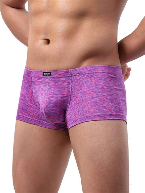 Ikingsky Mens Pouch Boxer Briefs Stretch Shorts Underwear Colorful