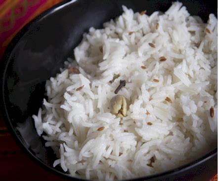 Basmati rice and caramelized cumin are perfect for each other. Jeera Rice (Cumin flavored Basmati Rice) | eCurry - The ...