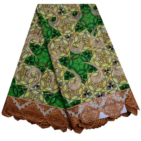 African Guipure Cotton Wax Net Fabric New Design Embroidered Nigerian Ankara Wax Lace Fabric