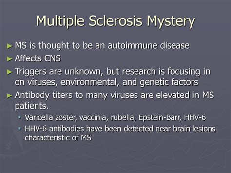 Ppt Multiple Sclerosis Powerpoint Presentation Free Download Id69664