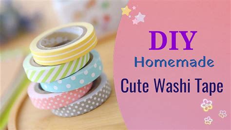 How To Make Paper Washi Tape Diy Washi Tape Masking Washi Tape