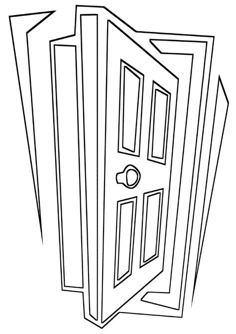 Door Coloring Pages Coloring Pages To Download And Print