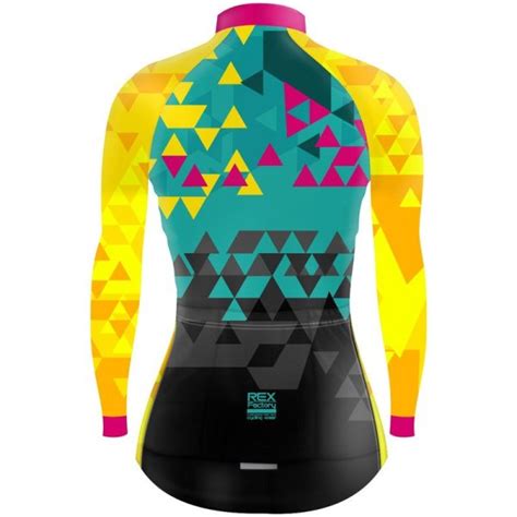 Jersey De Ciclismo Estandar Mujer Dama Manga Larga Jdl666 Rex Factory