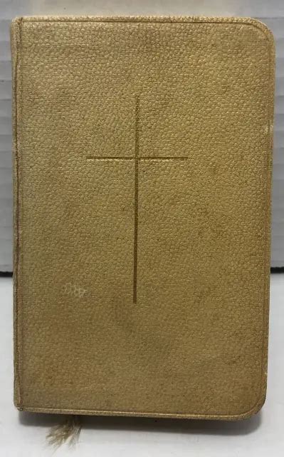 Vintage 1944 The Book Of Common Prayer Oxford Press Pocket Size Leather