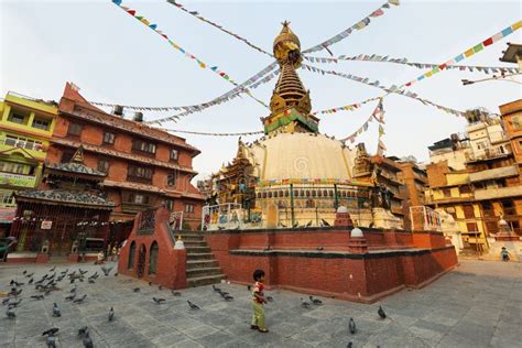 Kathesimbhu Stupa A Kathmandu Nepal Immagine Stock Editoriale
