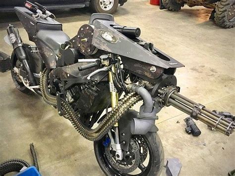 Motorcycle Minigun Extra Prop Vehicle From Terminator 4 Starring