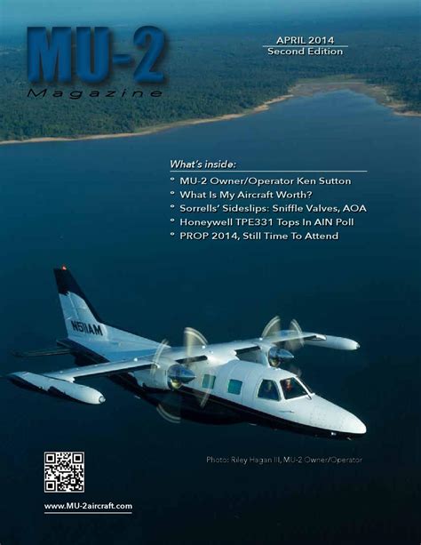 It made its maiden flight in september 1963 and was produced until 1986. MU-2 Magazine April 2014 by m t - Issuu