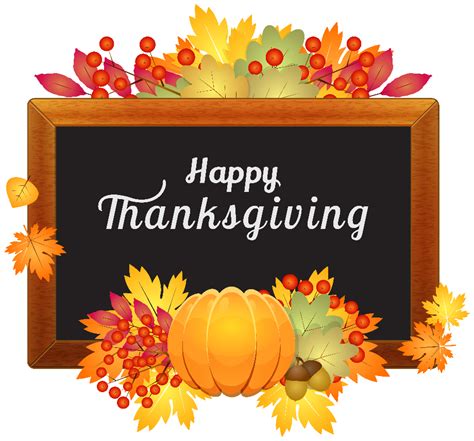 Download High Quality Happy Thanksgiving Clipart Elegant Transparent