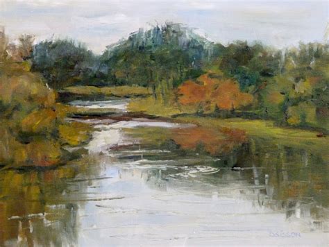 Daily Painters Of Arkansas River Inlet Debra Sisson Oil Painting Plein