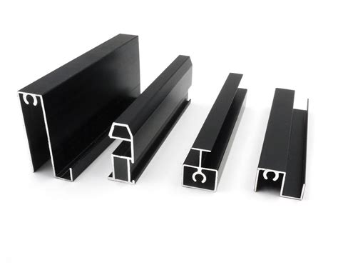 6m Black Anodized Extruded Aluminium Profile Sliding Wardrobe Doors
