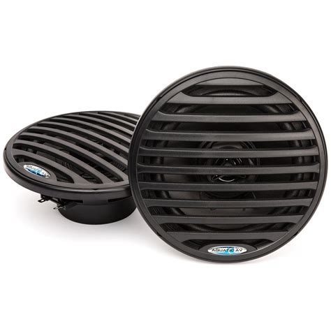 Aquatic AV EC122 Black 6 5 Coaxial 80 Watt Waterproof Marine Speakers