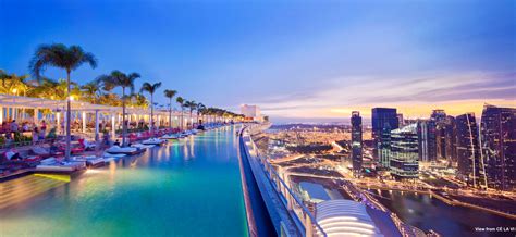 We recently took a swim in the marina bay sands infinity pool on the rooftop high above singapore! Marina Bay sands - Inspired By Travel
