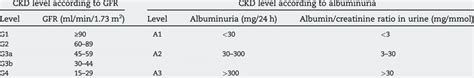 There may be intervening normal renal parenchyma earlier in the disease, or just fibrotic stroma late in the course. -Chronic kidney disease classification 1. | Download Table