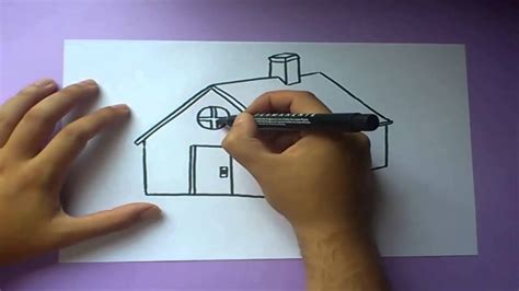 Como Dibujar Una Casa Paso A Paso How To Draw A House Easy Drawings