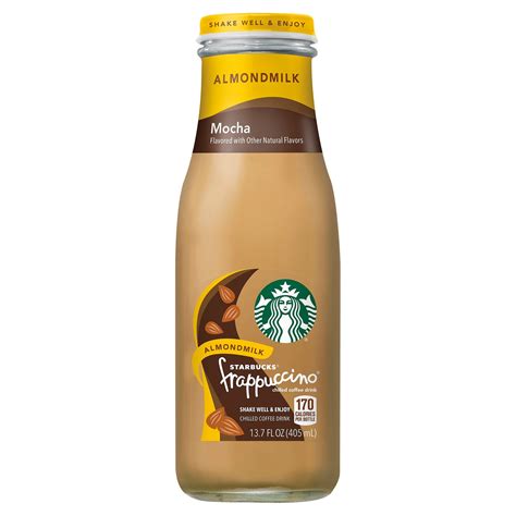 Starbucks Frappuccino Mocha With Almond Milk Iced Coffee Drink 137 Oz