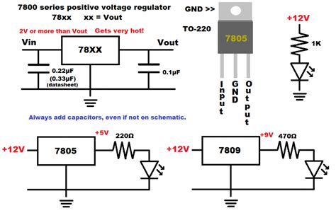 Quick 7805 Voltage Regulator Demonstration Electronzap