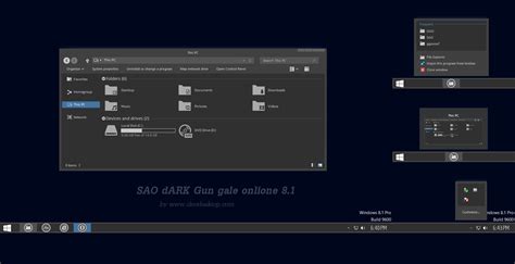 Sao Dark Theme Windows 81 By Cleodesktop On Deviantart