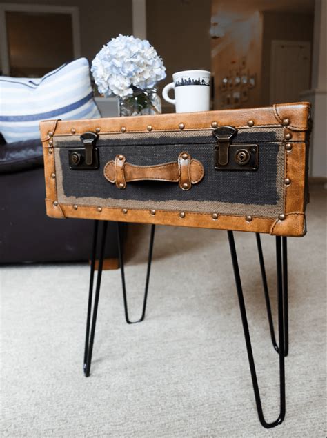 Diy Vintage Suitcase Side Table South Lumina Style