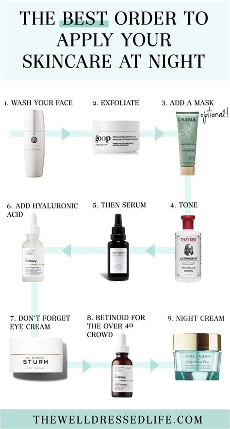 The Best Order To Apply Skincare Products At Night Artofit