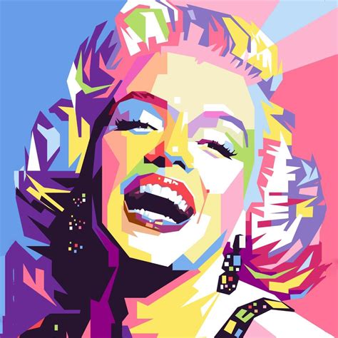 Marilyn Monroe Pop Art Painting Square Art Prints By Tallenge Store