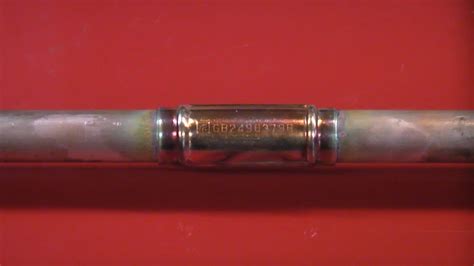 First, remove the nut from the stud. How to repair a hole in a copper pipe using a click fix ...