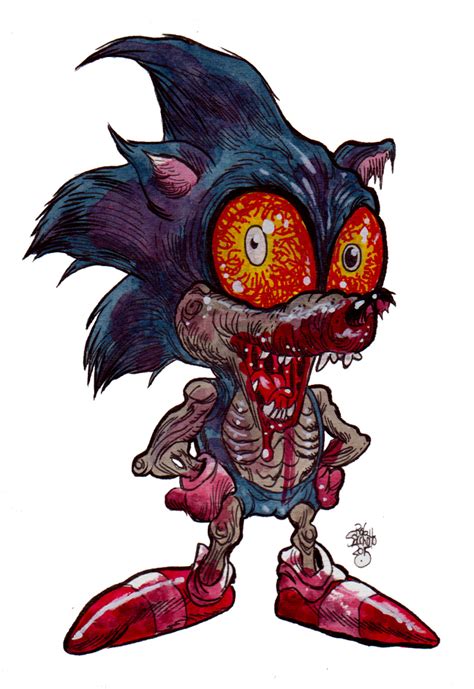 Zombie Art : Sonic the Hedgehog - Zombie Art by Rob Sacchetto