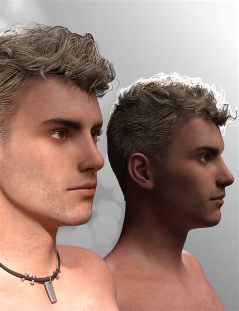 Paul Curls Hairstyle For Genesis 3 Males Daz 3d