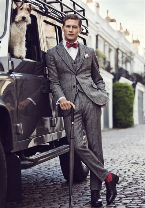 Classic English Gentleman Homens Bem Vestidos Moda Cavalheiro Vestimenta Masculina