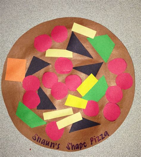 Shape Pizza For Preschoolers