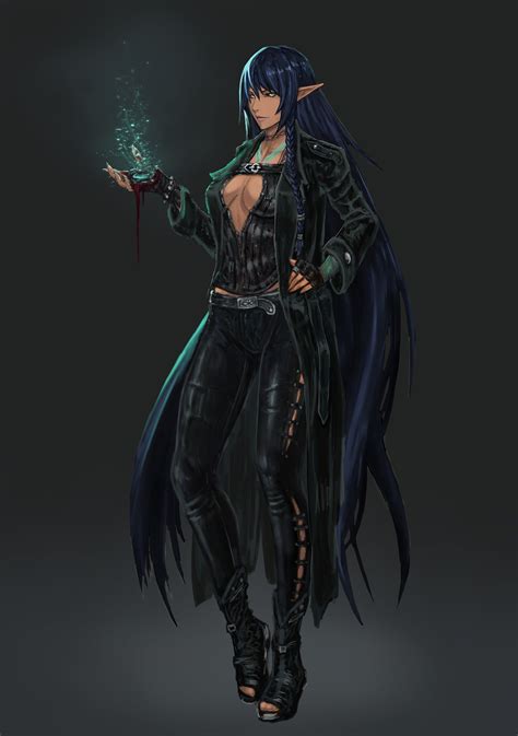 Pin By Rob On Rpg Female Character 20 Character Portraits Dark Elf