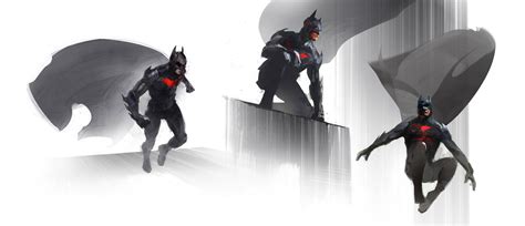Batman Video Game Concept Art Reveals Damian Waynes Batman Beyond