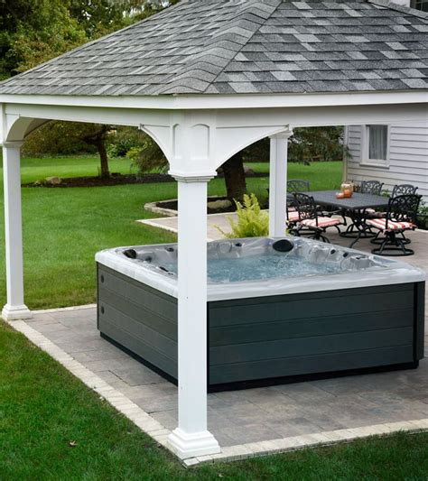 Backyard Ideas For Hot Tubs And Swim Spas Hot Tub Outdoor Hot Tub