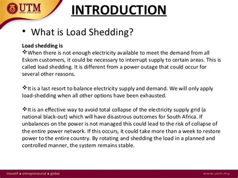 Load shedding what does mean load shedding, definition and meaning of load shedding. Under voltage load shedding