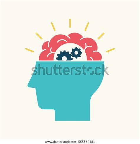 Brainstorm Illustration Thinking Process Brain Activity Stock Vector