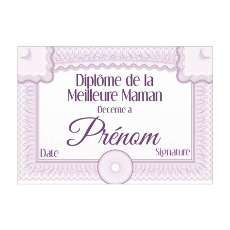 Diplôme Gratuit A Personnaliser : Modèle Diplome À Personnaliser Gratuit - Auberge intérieur ...