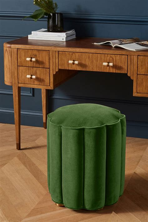 The Daily Hunt Scalloped Velvet Pouf And More