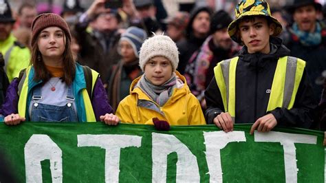 greta thunberg bristol protest college green grass growing back bbc news