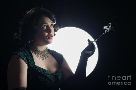 Film Noir Smoking Woman Photograph By Amanda Elwell Pixels