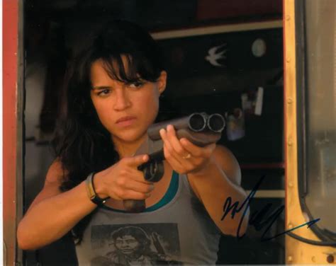 Michelle Rodriguez Signed Sexy Fast And Furious Photo Uacc Reg