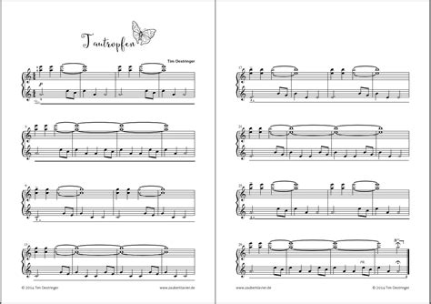 Lerne in 8 schritten klavier! Tims Tautropfen (mit kostenlose Klaviernoten zum Downloaden) - Mein Klavierunterricht-Blog