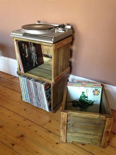 Huge sale on vinyl records storage crate now on. Vinyl Record Storage Diy Elegant Vinyl Record Lp Stackable Wooden Crate for Great Looking ...