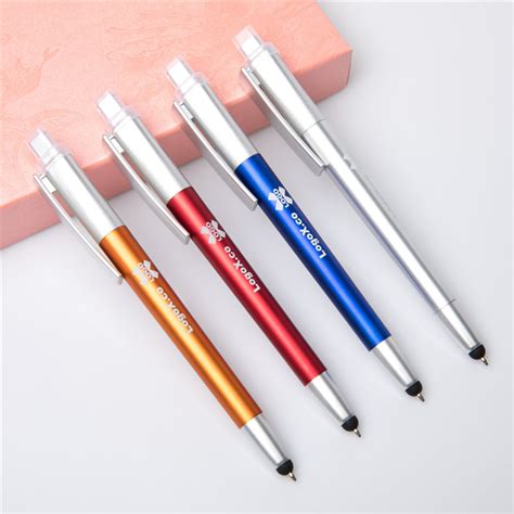Best Led Light Ballpoint Pen Promotional Pen With Stylus