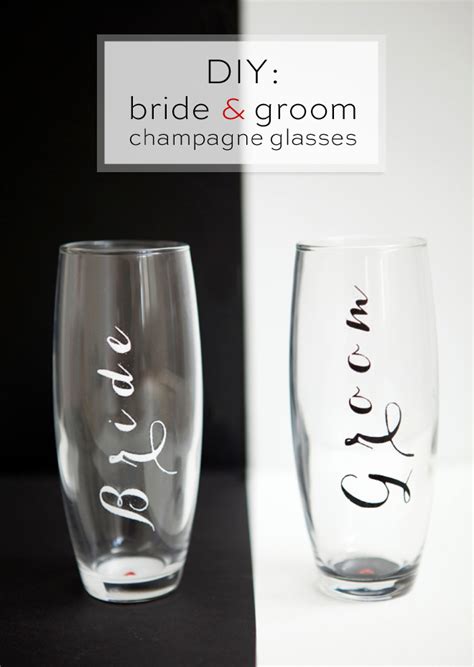 Learn How To Paint Your Own Wedding Champagne Glasses