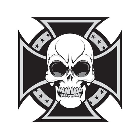 Human Skull Symbolism Iron Cross Nazism Skull Png Download 600600