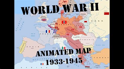 Wwii Animated Map Best Version 1933 1945 War In Europe Youtube