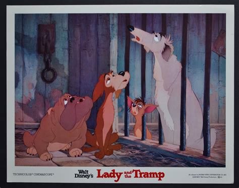 Unknown „lady And The Tramp Lobby Card Of Walt Disneys Movie Usa