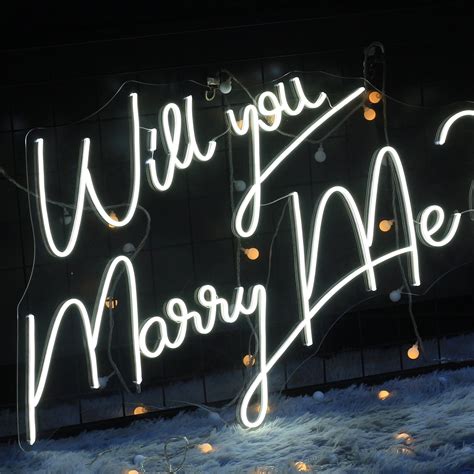 Will You Marry Me Led Neon Sign Marriage Proposal Idea Etsy