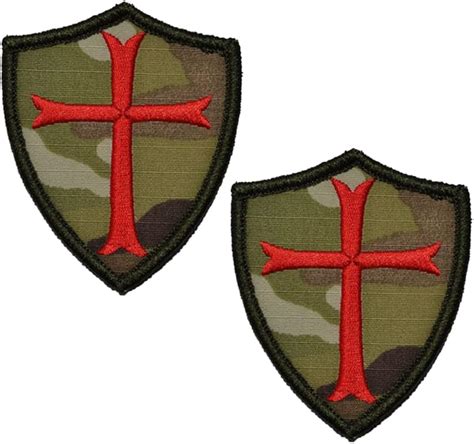 2 Pcs Knights Templar Cross Patches Knight Team Patches The